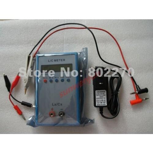 LC200A Handheld Inductance Capacitance L/C Meter auto power off includes SMD Test clip