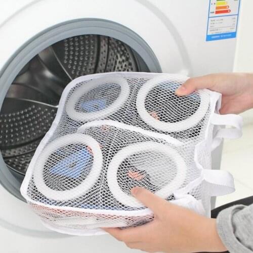 1Pcs Washing Shoes Mesh Net Air Bag Pouch Washing Machine Cleaner Laundry Bag Machine Laundry Net Bag Drying Hanging Bag