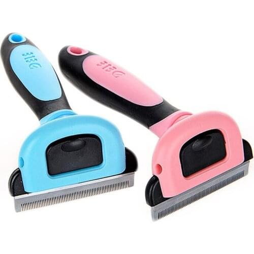 Paws & Pals Pet Dog Cat Hair Brush Grooming Comb For Shedding Rake Trimming Tool