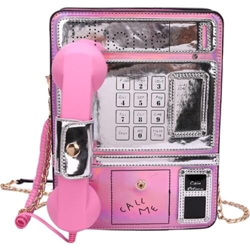 Bag New Style Trendy Phone Model Laser Gradient Color Pu Girls Chain Purse Shoulder Bag 2020 Crossbody Bag for Women Handbag