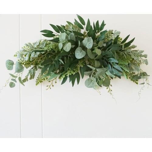 Wedding Artificial Peony Backdrop Flowers DIY Handmade Swag Table Runner Centerpiece Garland Front Door Hanging Wreath Decor