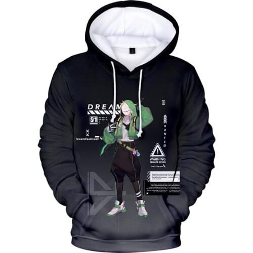 Hot Black Hooed 3D Printed Dreamwastaken Hoodies Men Sweashirts Women Pullovers Autumn Hip Hop Casual Boys Girls Outwear Clothes