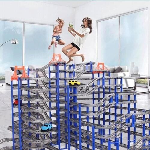 78-312PCS DIY Universal Accessories for Railway Magic Race Track Educational Rail Car Toy Racing Tracks Car Kids For Toys Gifts