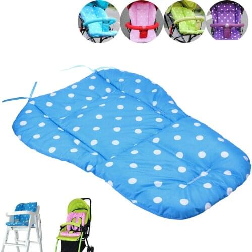 Universal Waterproof Baby Stroller Cushion Pad Dot Pattern Liner Padding Liner Pad Double Side Baby Support Pram Padding Liner T