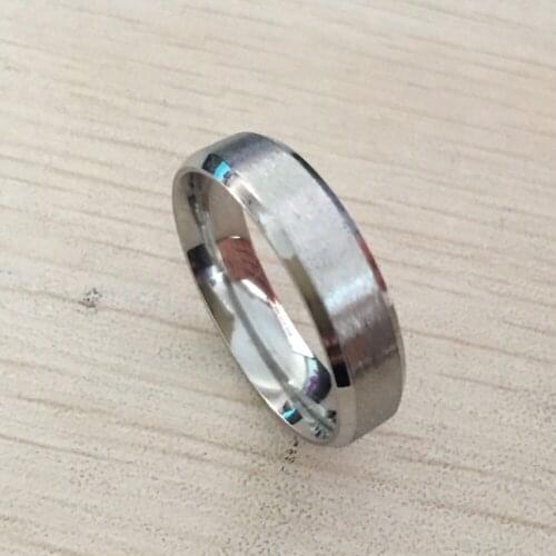 High quality 6mm thick 316L stainless steel rings for men women cheap price USA size 7-14