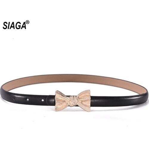 Ladies True Genuine Leather Decorative Dresses Womens Belt Simple Chain Skirt Fashion Slim Belts for Women FCO177