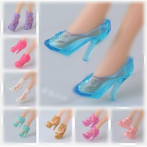 1/6 Doll Shoes Mix style High Heels Sandals Boots Colorful Assorted Shoes Accessories For Barbie Doll Baby Xmas DIY Toy