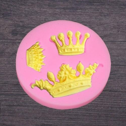 1PC Crown Series Silicone Mould DIY Fondant Cake Mould Chocolate Fudge Mould Pastry Baking Tools LB 491