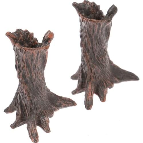 1pcs Miniatures Simulation Sand Table Tree Stump Landscape DIY Figurine Decor