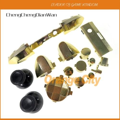 10sets Full Sets Chrome Button Replacement For Xbox Series X S Controller Dpad ABXY LB RB LT RT Trigger Grips stick Button Parts