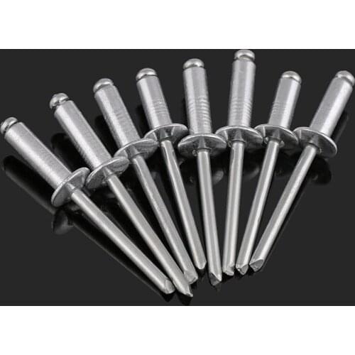 2.4 / 3.2 / 4/5 / 6.4mm round head pull rivets aluminum flat head rivets solid rivet pull cap nails for furniture, cars, airplan