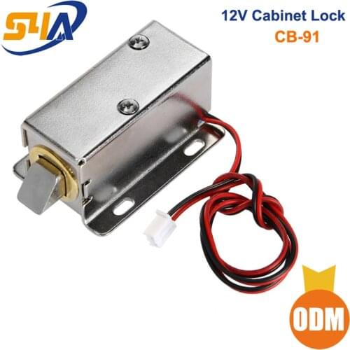 2pcs Power to Open 12V mini Electric Cabinet Lock Fail-secure type cabinet locks