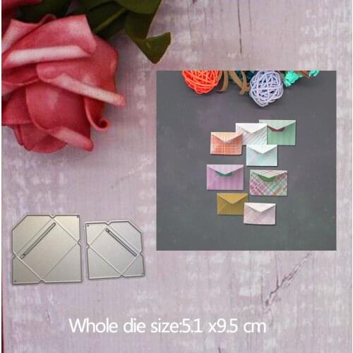 5.1*9.5cm Envelope Metal Die Cuts Cutting Dies For DIY Scrapbooking Embossing Paper Cards Making Decorative Craft Supplies 2019