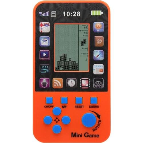 Free Shipping Kids Console For Children Toy Retro Tetris Game Console Classic Built-in 23 Games Intellectual Toys Console