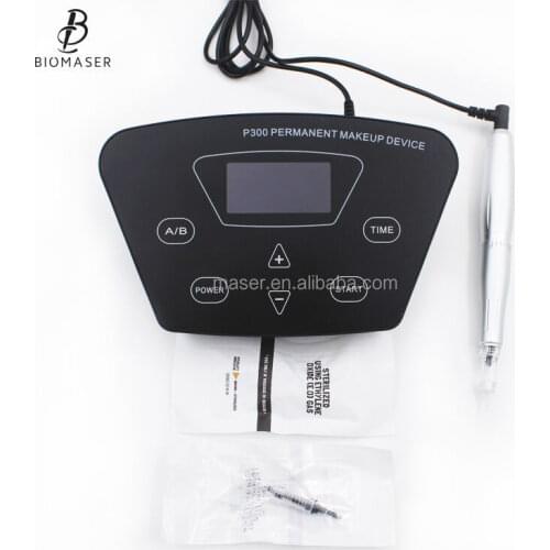 Black P300 Permanent Makeup Tattoo Pen Machine Micropigmentation Permanent Makeup Tattoo Machine Gun