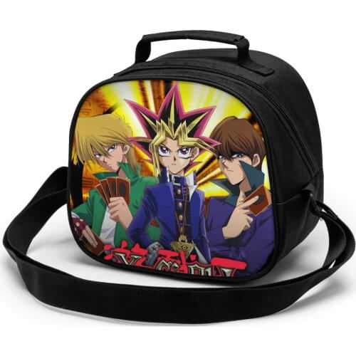 Yu Gi Oh Children fashion lunch bag thermal insulated bag travel casual insulated picnic bag