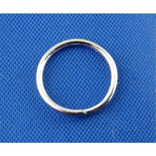 Doreen Box Lovely 400PCs Silver Color Open Jump Rings 10mm Dia. (B00315)