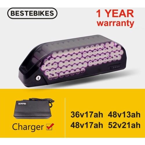 Ebike Electric Bike Battery Pack 18650 Cell 13AH 17.5AH 21AH BMS 20A 30A 40A Downtub Li-ion Battery Bafang BBS01B BBS02B BBSHD