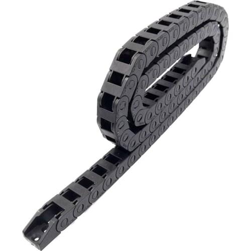 JFLO 10x10mm 1 Meter Plastic Towline Cable Wire Carrier Drag Chain For CNC Router Machine Tools Transmission Free Shipping