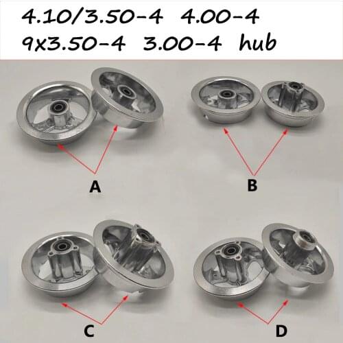 4 Inch Wheel Hub 4.10/3.50-4 4.00-4 3.00-4 Aluminum Alloy Wheel Rims for MIni Motorcycle Electric Scooter Gas Scooter ATV