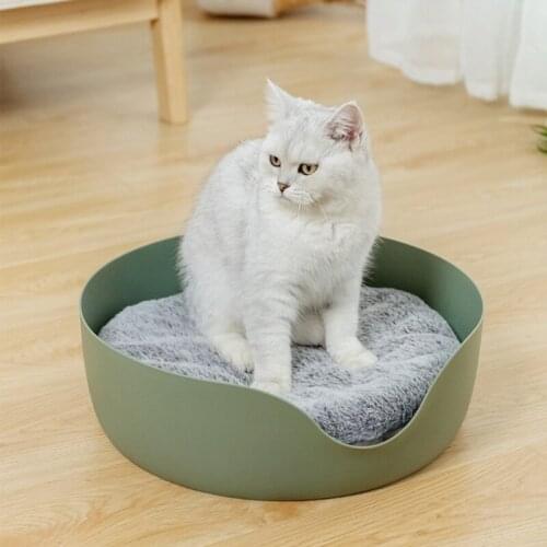 Cat Round Bed Corrugated Paper Scratching Bed Scratch Resistant Cat Sleeping Cave All Season Use Pet Products