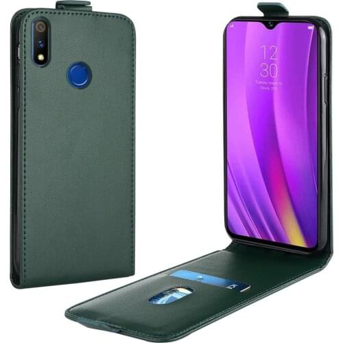 Flip Up and Down Leather Case for Realme X Lite Case RMX1851 PDEM10 Vertical Cover for Realme X Lite Case Phone Bag