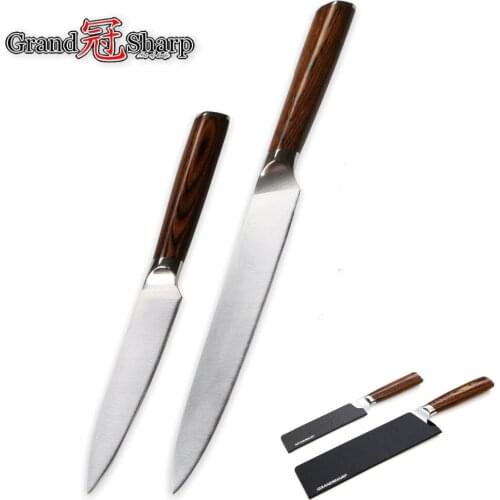 Kitchen Knives Sets Slicing Utility Kitchen Knife Super Quality German Steel 1.4116 Chef Carving Camping Outdoor BBQ Tools NEW