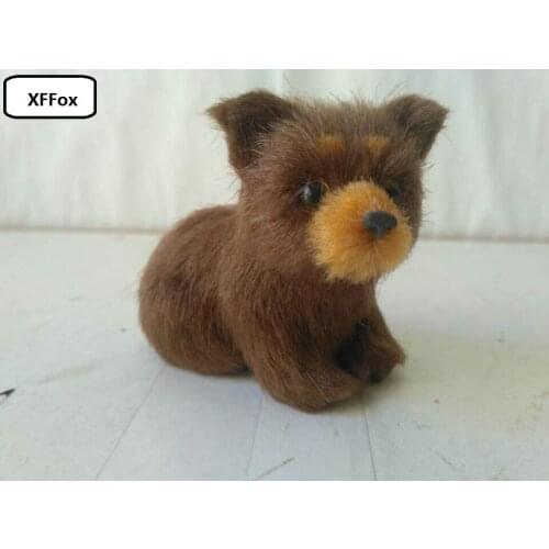 Mini simulation brown bear model polyethylene&furs reallife bear doll gift about 8x6cm xf2176