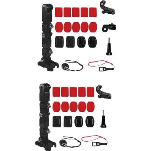 Motorcycle Helmet Chin Mount Kit for Hero 9 8 7 6/Yi 4K/Sjcam/OSMO Sports Camera