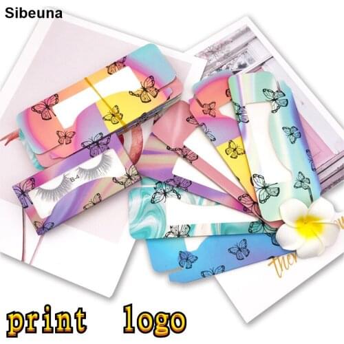 New Eyelash Packaging Box Wholesale butterfly Mink Lashes Bulk Empty Box 25mm Mink Eyelashes Cases False Eyelashes Paper Box