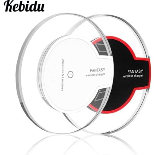 Kebidu Portable Qi Wireless Charger Pad For Samsung Galaxy S8 Plus s6 s7 note 8 Phone USB Charger Fast Charging For iPhone 8 X