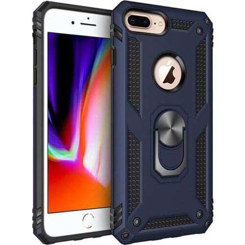 Shockproof Anti Fall Hard Armor Case for iPhone 12 11 Pro Max XS MAX XR X 8 7 6 Plus Metal Magnetic With Ring Holder Phone Case