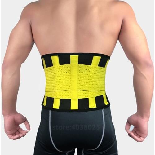 Adjustable Back Waist Support Belt Men Medical Lumbar Support Belt Fitness Weightlifting Running Back Belt Straps Breathable