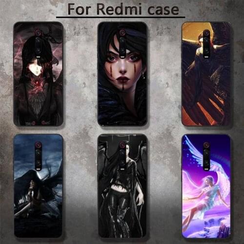 Dark Angel girl Phone Case for RedMi 5 5plus 6 Pro 6A S2 4X GO 7A 8A 7 8 9 K20 case