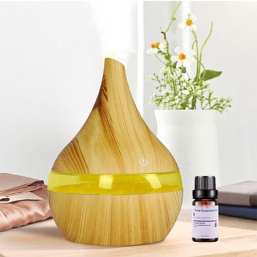 Humidifier Atomizer Cool Mist Maker For Home Electric Colorful Aroma Air Diffuser Wood Ultrasonic Essential Oil USB Car