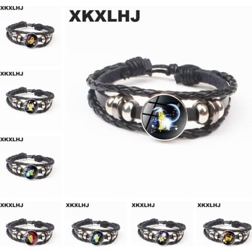 XKXLHJ 2018 Virgo logo bracelet 12 stars seat jewelry zodiac constellation astrology women bracelet Cancer Gemini Leo jewelry