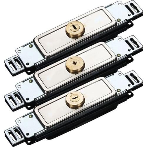 1Sets Volume gates Door Locks Universal Security Gate Lock with keys Core for Household Garage Warehouse Hardware Accessories