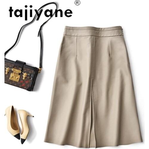 Woman Real Skirt Sheepskin Womens Summer Skirt Korean Style Genuine Leather Skirts Womens Mini Skirts Falda TN2165