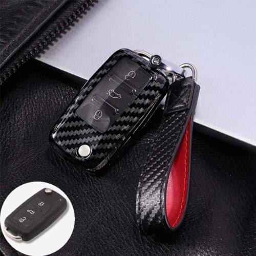 1Pcs NEW for Volkswagen Passat Tiguan Golf6 Lavida Car Keychain Case fob Cover Shell