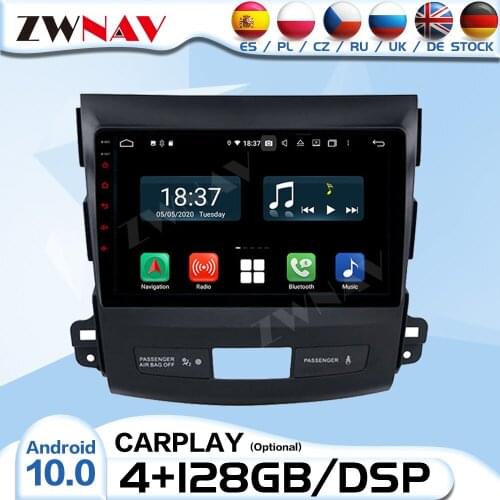 4+128G 2 Din Android Radio Receiver For Mitsubishi Outlander 2006 2007 2008 2009 2010 2011 2012 Audio Stereo Video GPS Head Unit
