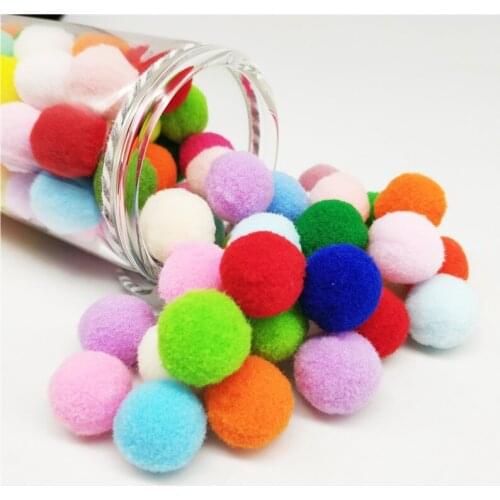 561 Pcs 15mm Fluffy Soft Pom Poms Pompoms Ball Handmade Kids Toys DIY Dolls Garment Handmade Material Sewing Craft Supplies
