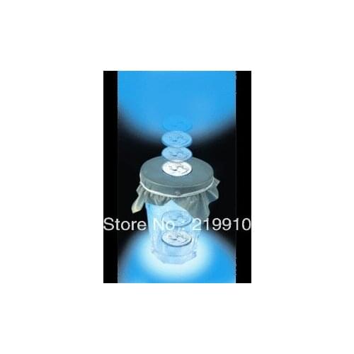 Free shipping 3 pcs/lot Coin Penetration Magic Tricks