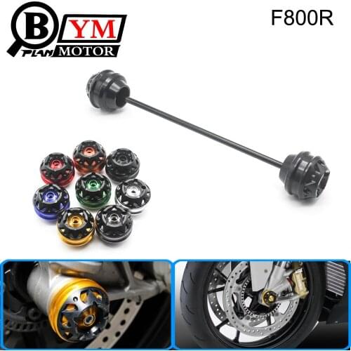 Free shipping for BMW F800R 2009-2015 CNC Modified Motorcycle Front and rear wheels drop ball / shock absorber