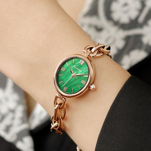 Watch Ladies Fashion Simple Temperament Retro Oval Ins Bracelet Watch Female