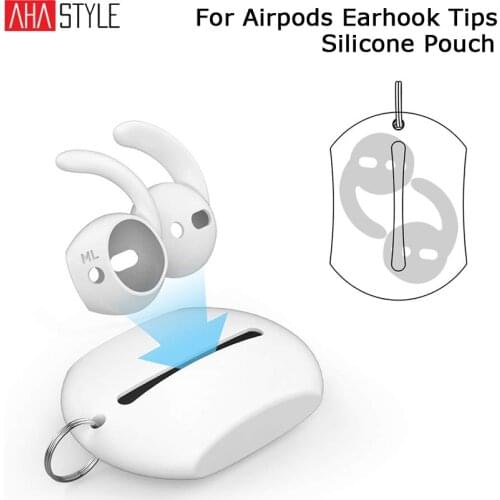 Mini Silicone Eartips Storage Case for Airpods Anti-lost Carrying Bag Pouch for Earpods Earbud Hook Cap Bag Earphone Accessories