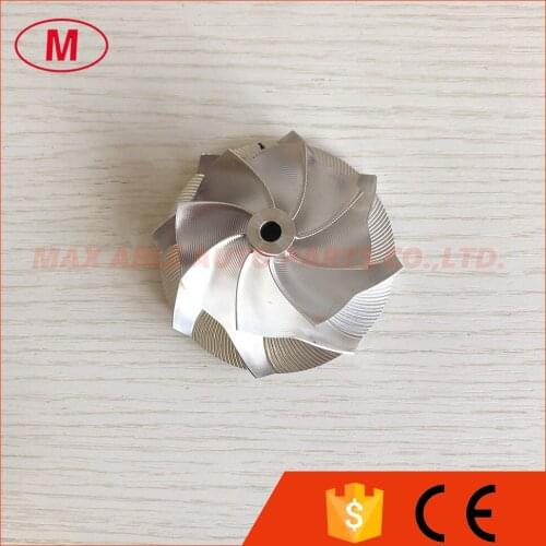 GT15-25 49.70/67.40mm 8+0 blades Point Milling, Air curve turbocharger milling/aluminum 2618/Billet compressor wheel