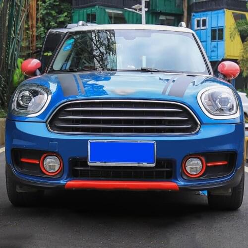 Car Front Fog Lamp Decoration Cover Sticker For MINI Cooper S F60 Countryman Styling Accessories Exterior Modification