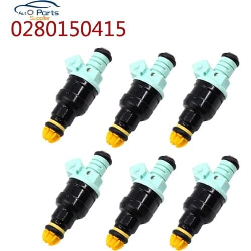 6Pcs Original Fuel Injectors 0280150415 For BMW 3.0L M3 2.5L 323i 525i E36 E34 M50 S50 0 280 150 415 13641730060