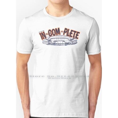 In - Com - Plete T Shirt 100% Pure Cotton Denver Denver Colorado Broncos Country Mile High John Elway Colorado