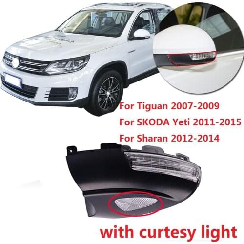 Kamshing For Tiguan 2007-2009 SKODA Yeti 2011-2015 Sharan 2012 2013 2014 Rearview Mirror Turn Signal Lamp Indicator ligh